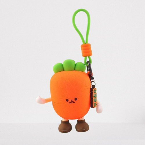 Veggie Plush Keychain Pouch - 4 Cute Vegetable Styles!