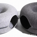 Donut Cat Tunnel Bed – Cozy Felt Cave for Indoor Cats
