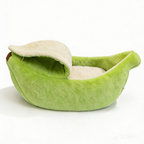 Cute Banana Shaped Pet Bed – Cozy Plush Dog & Cat Nest